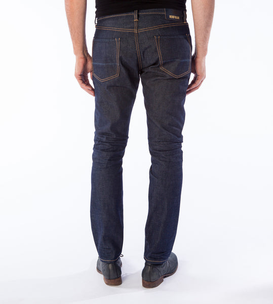 Men's Straight Fit Premium Hemp Blend Selvedge - Hemp Blue