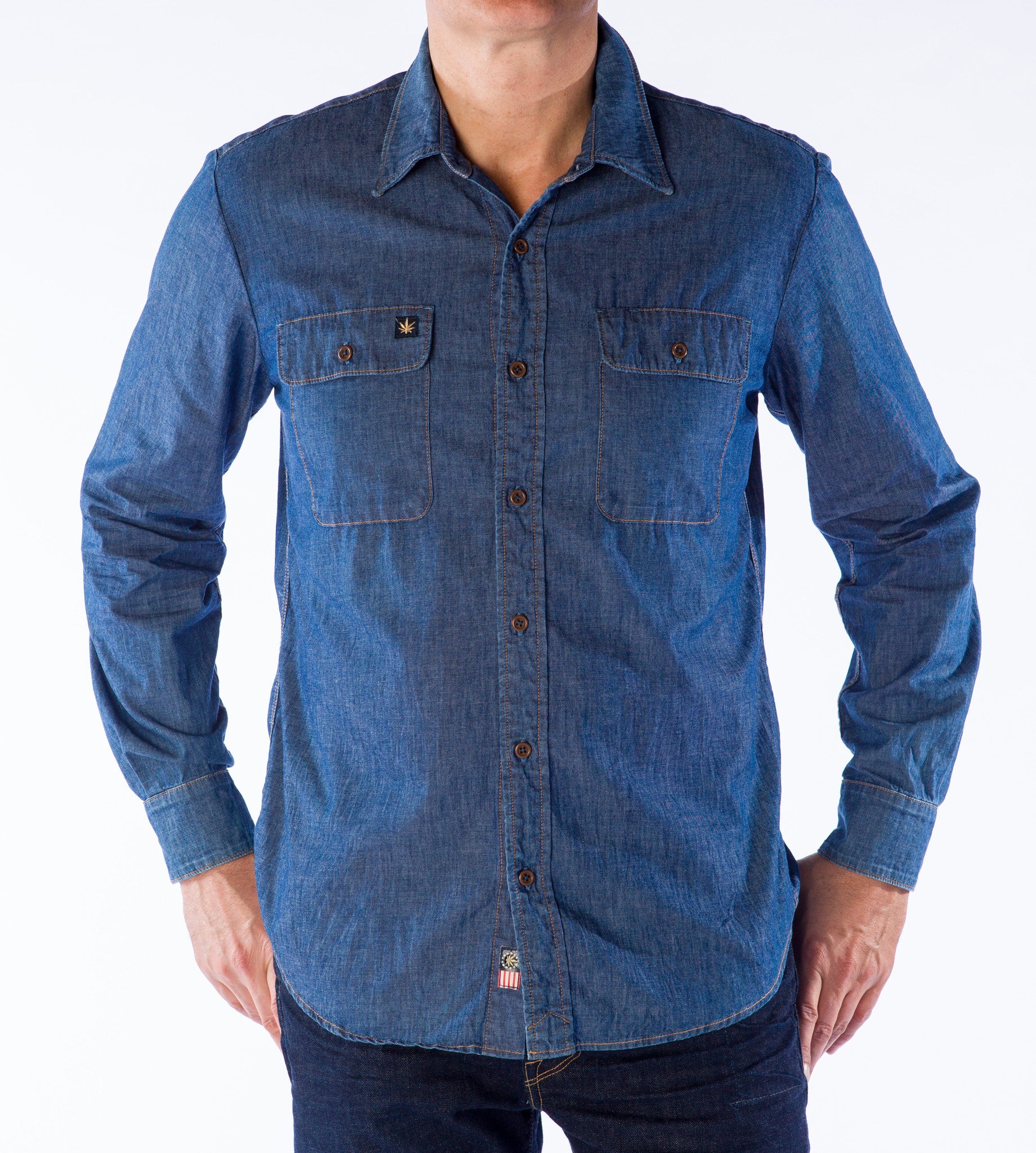 Buy Dark Blue Denim Full Sleeves Shirt for Men Online at SELECTED HOMME|  140152501